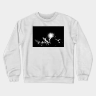 Monochrome image of sun burst Crewneck Sweatshirt